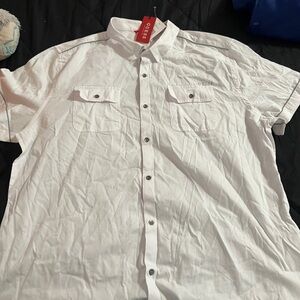GUESS Casual White Button Down Shirt